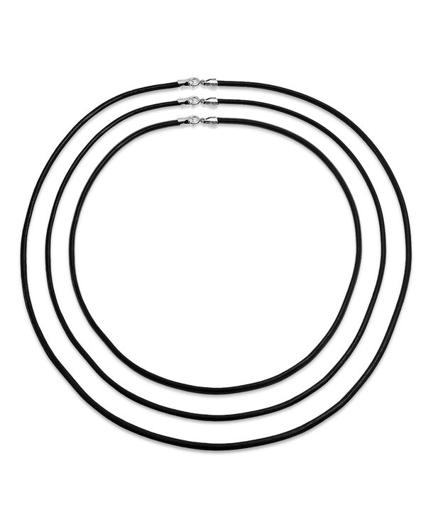 ブリング メンズ アクセサリー ネックレス・チョーカー・ペンダントトップ レース レザー Bling Jewelry Black Leather Cord Necklace for Men with Sterling Silver Clasp 16-24 Inch Black 16 20 24 ブラック