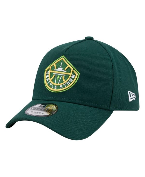 ニューエラ メンズ アクセサリー 帽子 ロゴ New Era Men's Green Seattle Storm Core Logo A-Frame 9FORTY Adjustable Hat Green グリーン