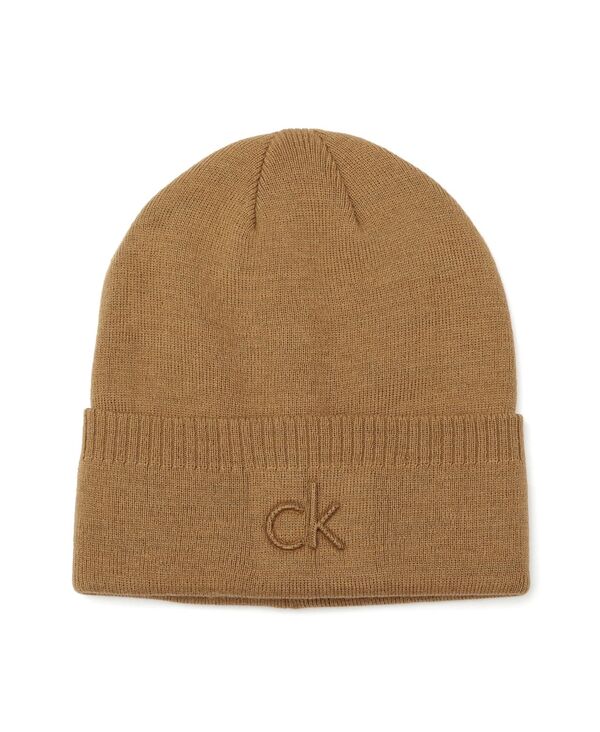 カルバンクライン メンズ アクセサリー 帽子 ロゴ Calvin Klein Men's Embossed Logo Cuff Hat Tan タン 12,854円