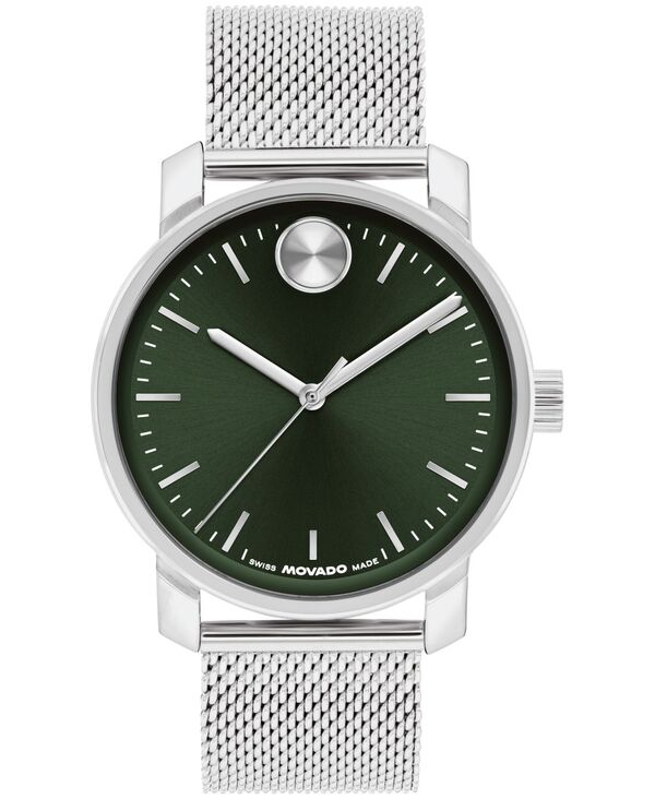 モバド メンズ 付属品 ウオッチ プルオーバー Movado Men\u0027s Bold Access Swiss Quartz Stainless Steel Watch 41粍 Silver-tone しろがね色