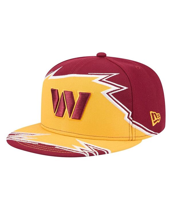 ニューエラ メンズ アクセサリー 帽子 New Era Men's Burgundy/Gold Washington Commanders Break 59FIFTY Fitted Hat Burgundy Gold バーガンディ
