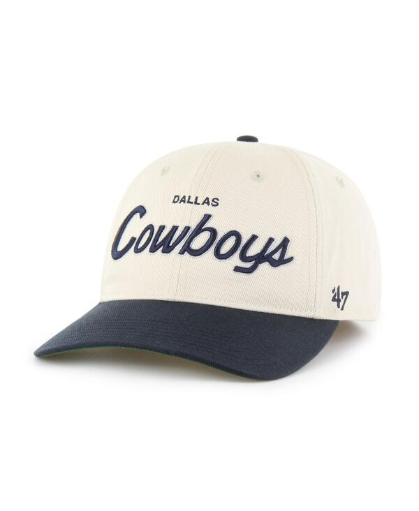 47 ブランド メンズ アクセサリー 帽子 '47 Brand Men's Cream/Navy Dallas Cowboys Crosstown Franchise Two-Tone Relaxed Flex Hat Cream Navy クリーム