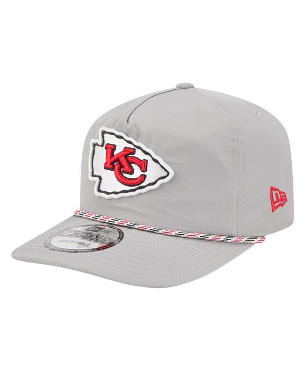 ニューエラ メンズ アクセサリー 帽子 New Era Men's Gray Kansas City Chiefs Rope 19TWENTY Hat Gray グレー｜ReVida 店