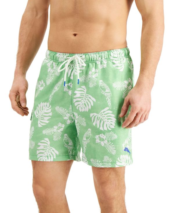 手数料安い トッミーバハマ メンズ ハーフパンツ ショーツ 水着 Men S Naples Parrot In Paradise Upf 30 Tropical Print 6 Swim Trunks Grass Green あす楽対応 Mahottaripost Com Np