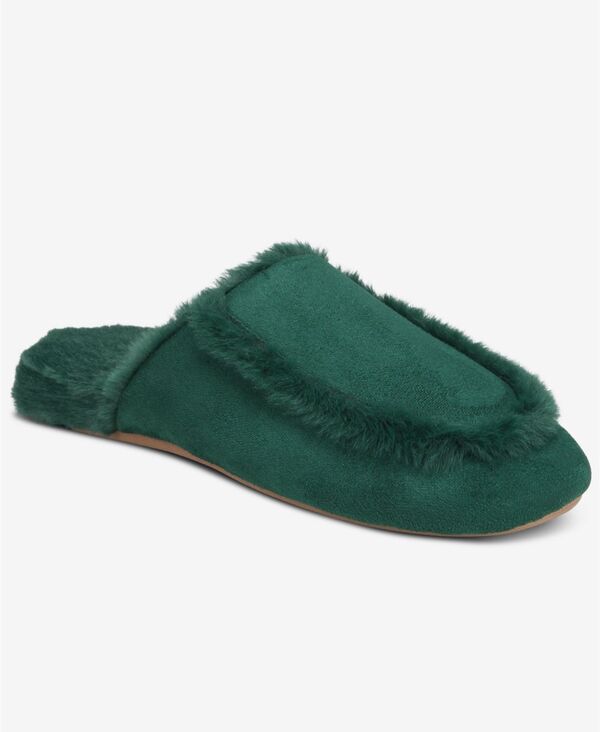 チャータークラブ レディース シューズ サンダル Charter Club Women Faux Shearling Slide Slippers True Emerald エメラルド