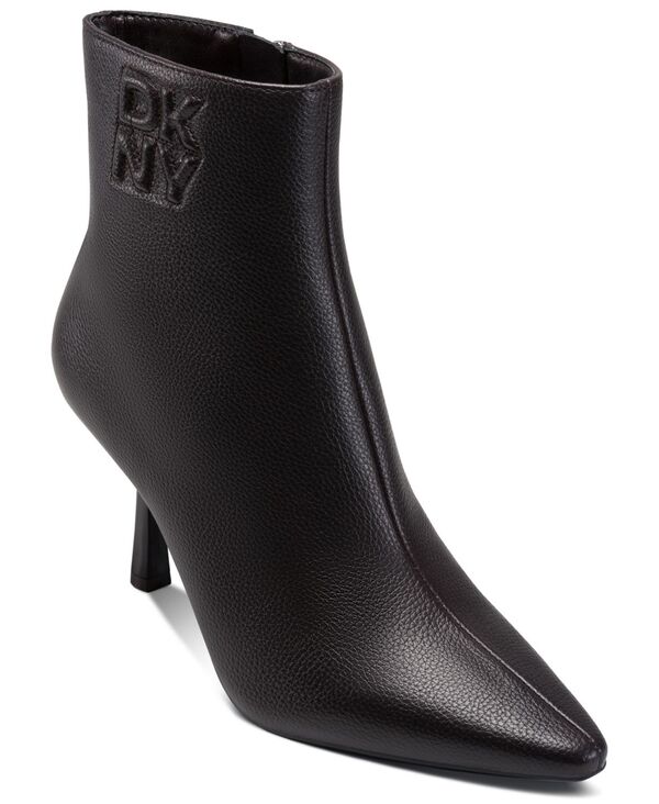ダナ キャラン ニューヨーク レディース シューズ ブーツ・レインブーツ DKNY Women's Niomi Zipper Dress Booties Brown ブラウン