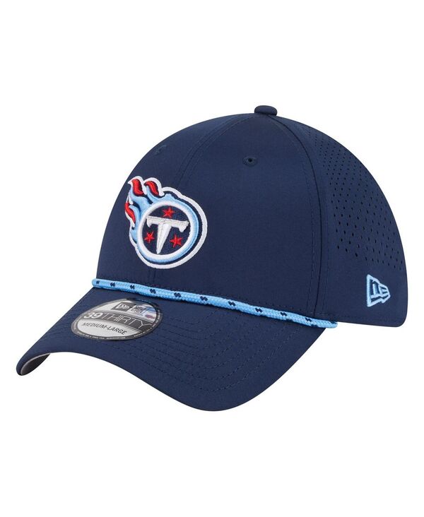 ニューエラ メンズ アクセサリー 帽子 New Era Men's Navy Tennessee Titans Perforated 39THIRTY Flex Hat Navy ネイビー