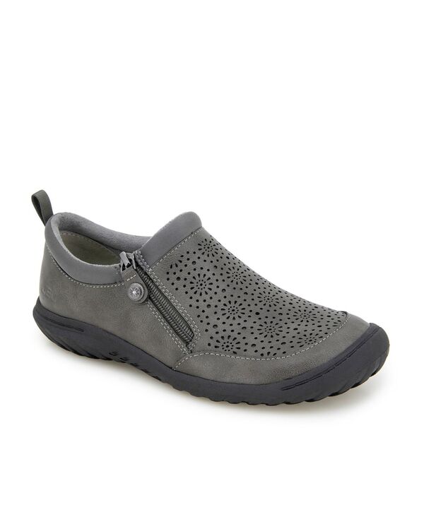 ジャイビーユー レディース シューズ パンプス JBU Women's Avery Round Toe Flats Gray グレー｜ReVida 店