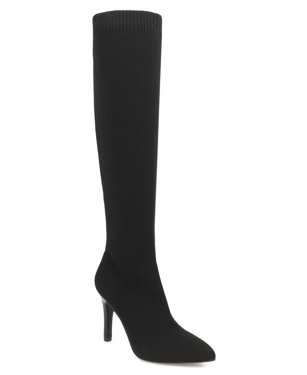 ミア レディース シューズ パンプス トール ブーツ ヒール MIA Women's Arisa Stiletto Heel Pointed Toe Tall Boots Black ブラック