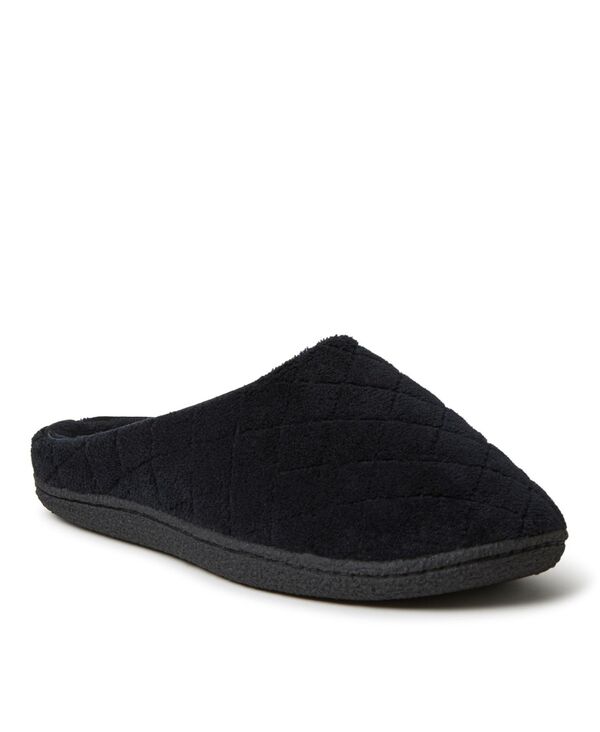 ディアフォームズ レディース シューズ サンダル キルティング パイル Dearfoams Women's Leslie Quilted Microfiber Terry Memory Foam Clog House Slipper Black multi ブラック