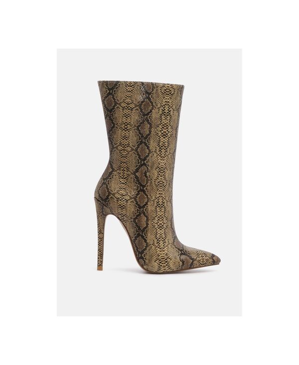 ロンドンラグ レディース シューズ ブーツ・レインブーツ アンクル ブーツ London Rag Micah Pointed Toe Stiletto High Ankle Boots Women Light/pastel brown ブラウン