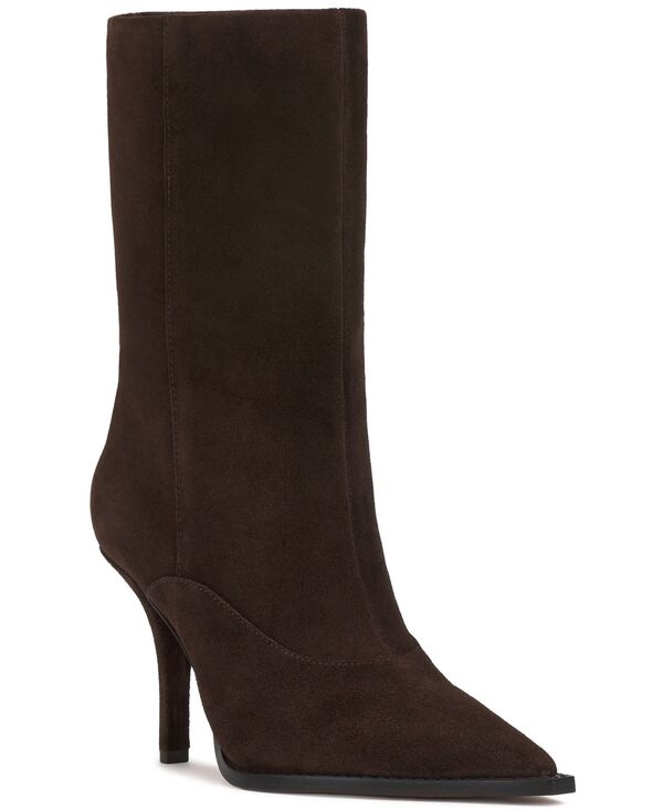 ヴィンスカムート レディース シューズ ブーツ・レインブーツ Vince Camuto Women's Presca Stovepipe Dress Booties Brownie Suede