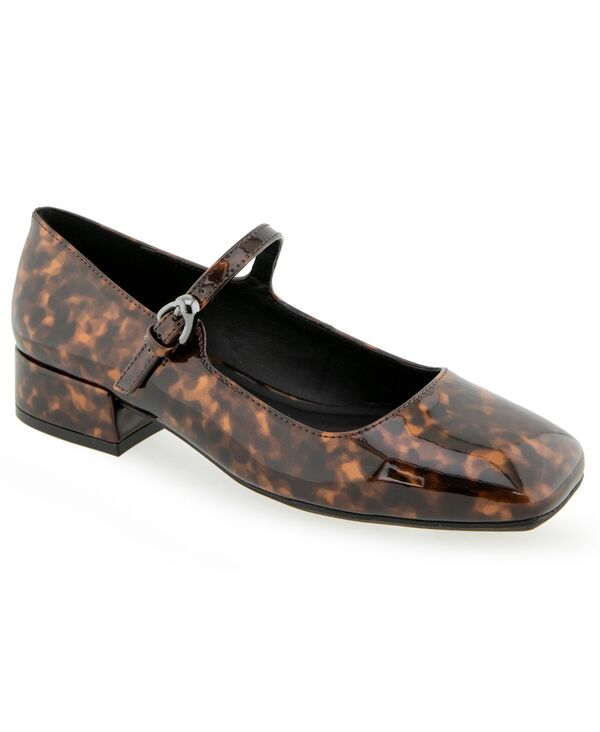 エアロソールズ レディース シューズ パンプス ヒール Aerosoles Women's Isannah Maryjane Heel Java tortoise patent faux leather|ReVida 店