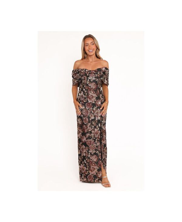 Petal and Pup レディース トップス ワンピース マキシワンピース フラワー柄 マキシ フラワー Petal and Pup Women's Lilia Maxi Dress - Black Floral Black ブラック
