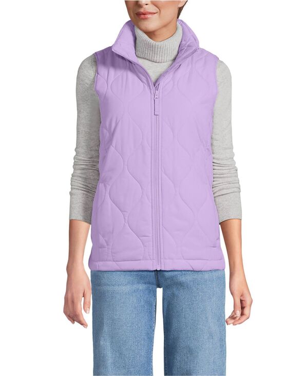 ランズエンド レディース アウター ジャケット・ブルゾン キルティング ベスト Lands' End Women's FeatherFree Onion Quilted Insulated Vest Whisper lilac ライラック 16,186円