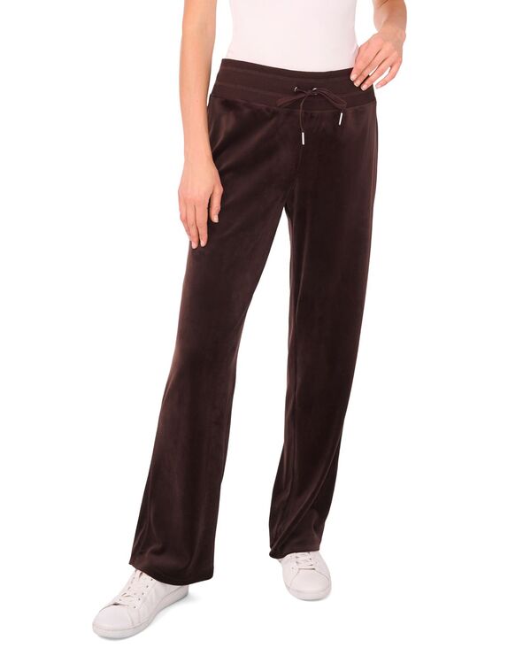 ヴィンスカムート レディース ボトムス カジュアルパンツ パンツ Vince Camuto Women's Velour Drawstring-Waist Straight-Leg Pants XS-3X Cocoa ココア