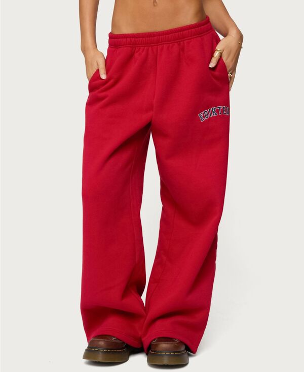 アディクテッド レディース ボトムス カジュアルパンツ パンツ スウェットパンツ Edikted Women's Major Sweatpants Red レッド