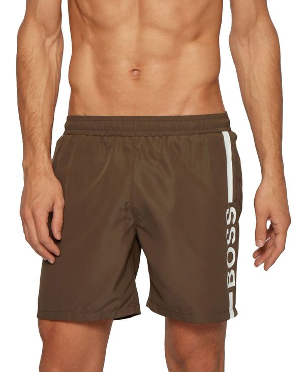 ネット限定 ヒューゴボス メンズ ハーフパンツ ショーツ 水着 Hugo Men S Dolphin Swim Trunks Dark Beige Revida 店 最旬トレンドパンツ Www Porsche Com Mk