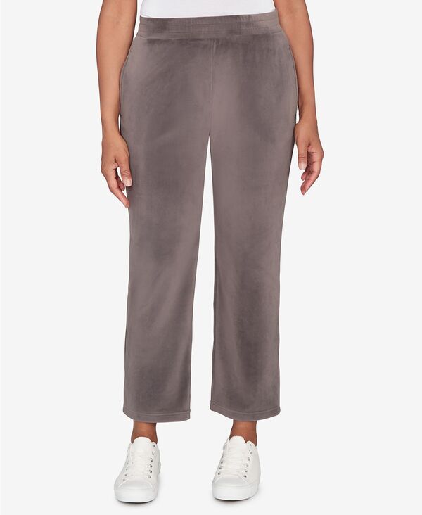 アルフレッド ダナー レディース ボトムス カジュアルパンツ プラスサイズ ニット Alfred Dunner Plus Size Calm Luxe Double Knit Short Length Pant Pebble