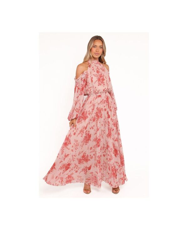 Petal and Pup レディース トップス ワンピース マキシワンピース フラワー柄 プリーツ マキシ フラワー Petal and Pup Women's Hilary Pleated Maxi Dress - Red Floral Red レッド