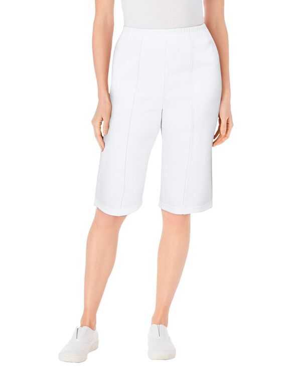 ウーマン ウィズイン レディース ボトムス ハーフパンツ・ショーツ プラスサイズ ニット Woman Within Plus Size Within Knit Bermuda Short White ホワイト｜ReVida 店 9,105円