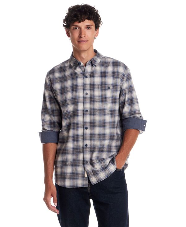ウェザープルーフ メンズ トップス シャツ Weatherproof Vintage Men's Button Front Flannel Shirt Windwade Blue ブルー