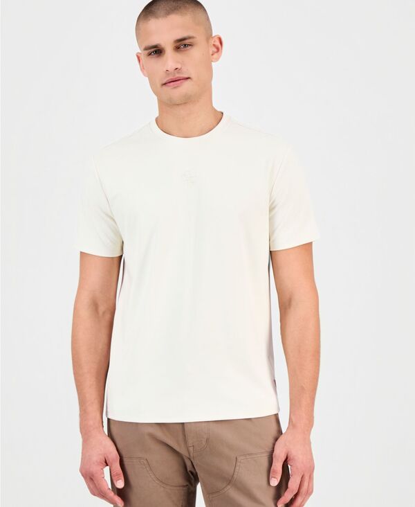 ゲス メンズ アウター パーカー・スウェット Tシャツ GUESS Men's Garrett Quatro Q Short Sleeve T-Shirt F1AD-Light