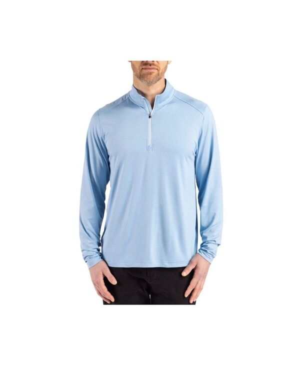 カッターアンドバック メンズ アウター ジャケット・ブルゾン ハーフジップ Cutter & Buck Coastline Epic Comfort Recycled Mens Quarter Zip Atlas
