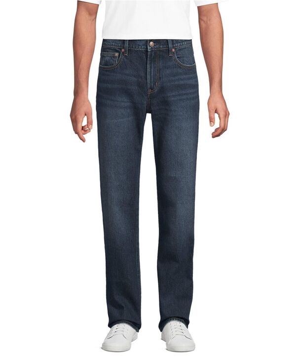 ランズエンド メンズ ボトムス デニムパンツ Lands' End Men's Stretch Classic Fit Jean Dark pacific wash