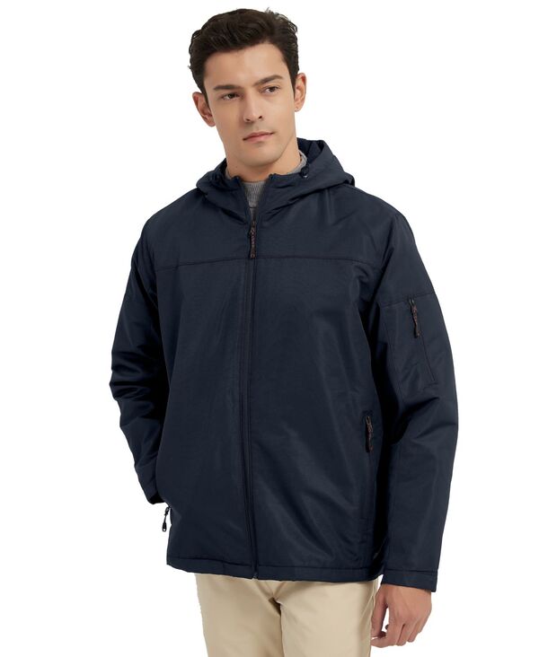 ホークアンドカンパニー メンズ アウター ジャケット・ブルゾン フリース ジャケット Hawke & Co. Men's Grid Fleece Lined Tri Climate Jacket Hawke Navy ネイビー