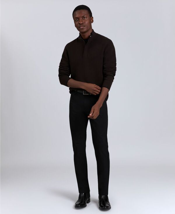 ケネスコール メンズ アウター ニット・セーター ハーフジップ セーター Kenneth Cole Men's Quarter Zip Sweater Dark Brown ブラウン