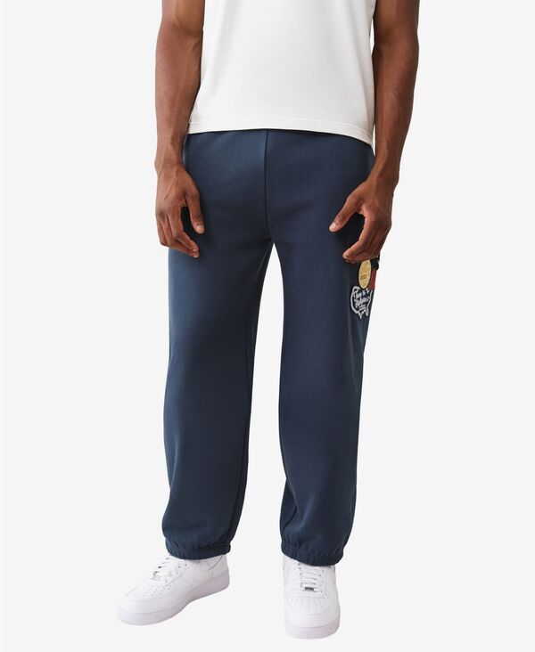 トゥルーレリジョン メンズ ボトムス カジュアルパンツ ヴィンテージ ジョガーパンツ True Religion Men's Patch Vintage Baggy Joggers Midnight Navy ネイビー