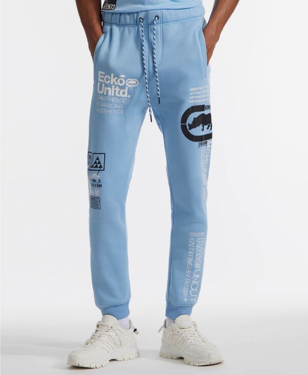 エコー メンズ ボトムス カジュアルパンツ パンツ ジョガーパンツ Ecko Unltd Men's Double A Joggers Pants Carolina Blue ブルー 14,615円