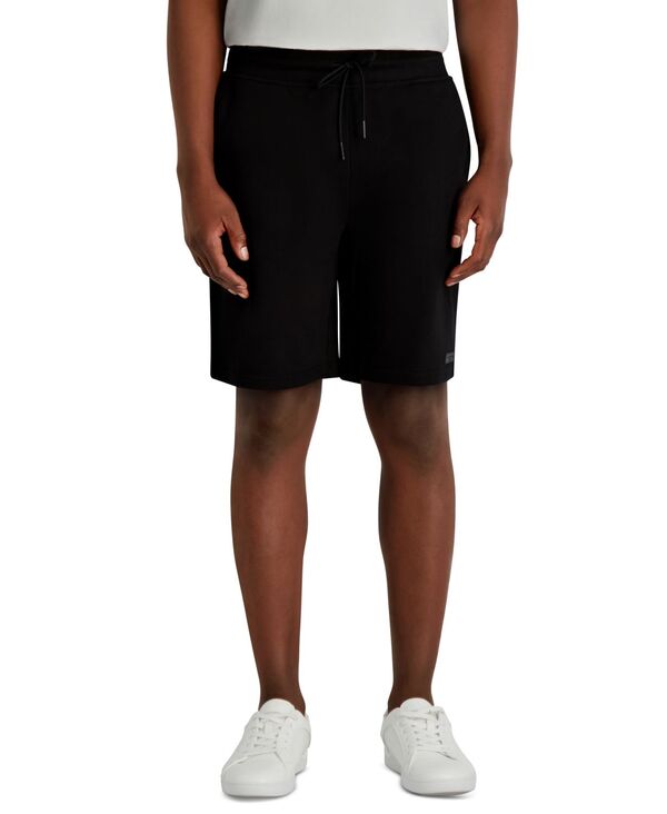 カール ラガーフェルド メンズ ボトムス ハーフパンツ・ショーツ パイル ショートパンツ KARL LAGERFELD PARIS Men's Frech Terry Karl Signature Shorts Black ブラック