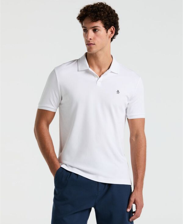 オリジナルペンギン メンズ トップス ポロシャツ 半袖 Original Penguin Men's Daddy Short-Sleeve Polo Shirt Bright White ホワイト