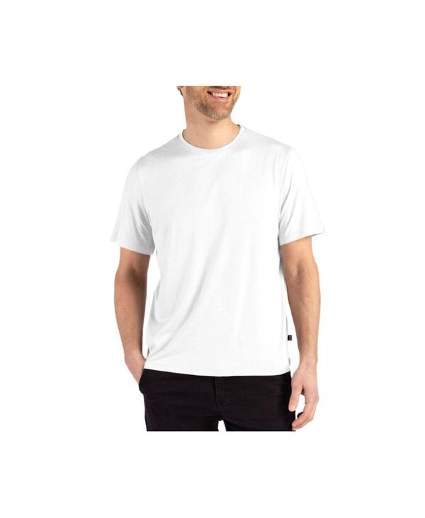 カッターアンドバック メンズ トップス Tシャツ Cutter \u0026 Buck Men Coastline Epic Comfort Recycled Short Sleeve Tee White ホワイト