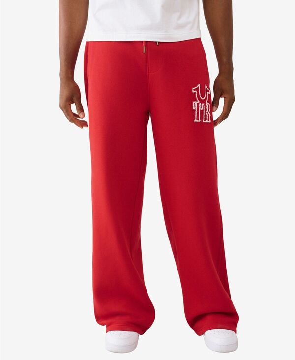 トゥルーレリジョン メンズ ボトムス カジュアルパンツ パンツ スウェットパンツ True Religion Men's Loose-Fit Pull-On Sweatpants Trv Red レッド