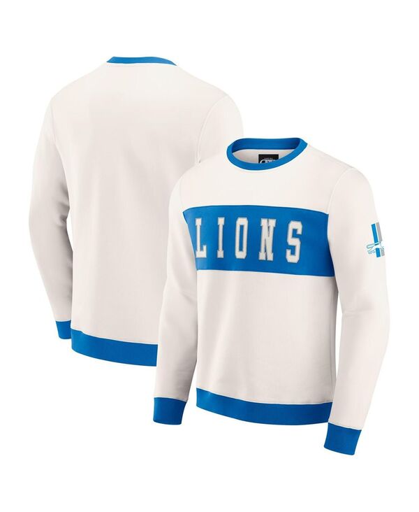 ファナティクス レディース アウター パーカー・スウェット クルーネック スウェット シャツ Fanatics Darius Rucker Collection by Men's Cream Detroit Lions Color Block Crewneck Sweatshirt Cream クリーム