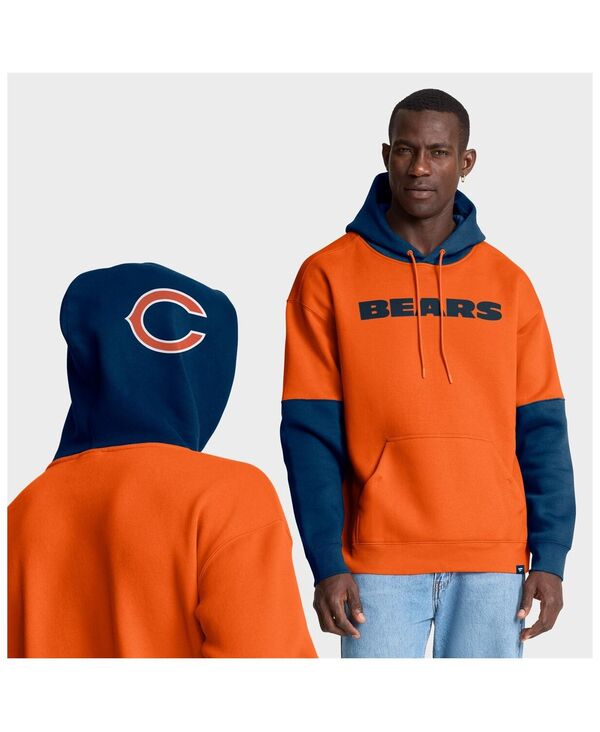 ファナティクス メンズ アウター パーカー・スウェット パーカー Fanatics Men\u0027s Orange Chicago Bears Helmet Pullover Hoodie Orange オレンジ色