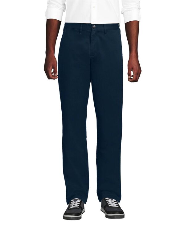 ランズ挙げ句の果て メンズ ボトムス 心地好いズボン下 Lands\u0027 End Men\u0027s Travel Kit Classic Fit Chino Pant Radiant navy 米国海軍 メンズファッション-ズボン・パンツ