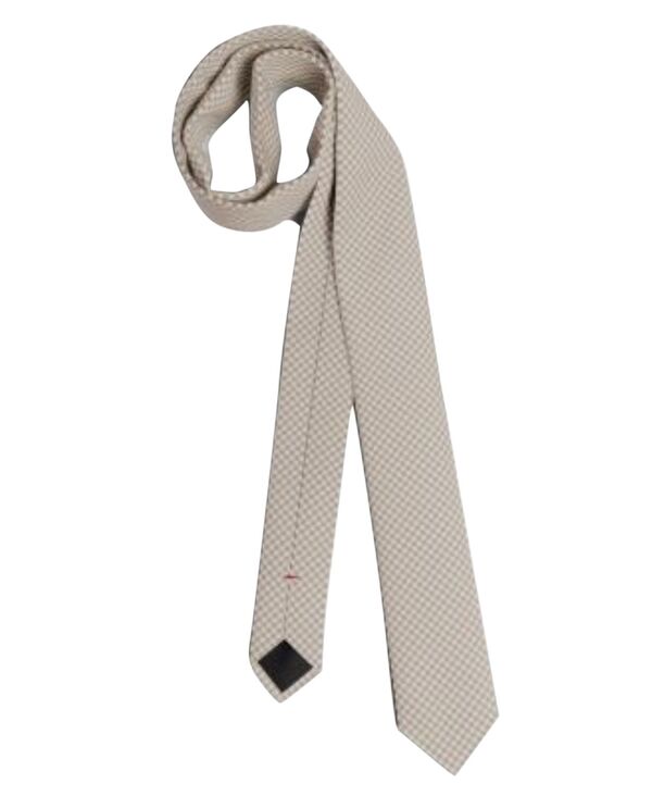 ヒューゴボス メンズ アクセサリー ネクタイ Hugo Boss Men's Jacquard Pattern Skinny Tie Beige ベージュ