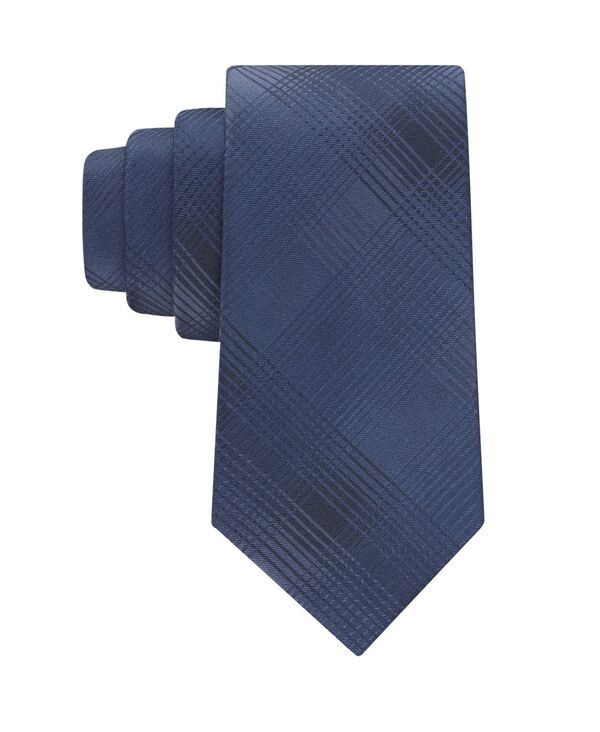 カルバンクライン メンズ アクセサリー ネクタイ Calvin Klein Men's Kali Plaid Tie Navy ネイビー
