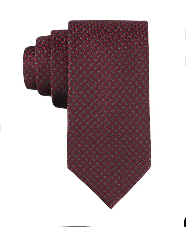 カルバンクライン メンズ アクセサリー ネクタイ Calvin Klein Men's Logan Geometric Tie Red レッド