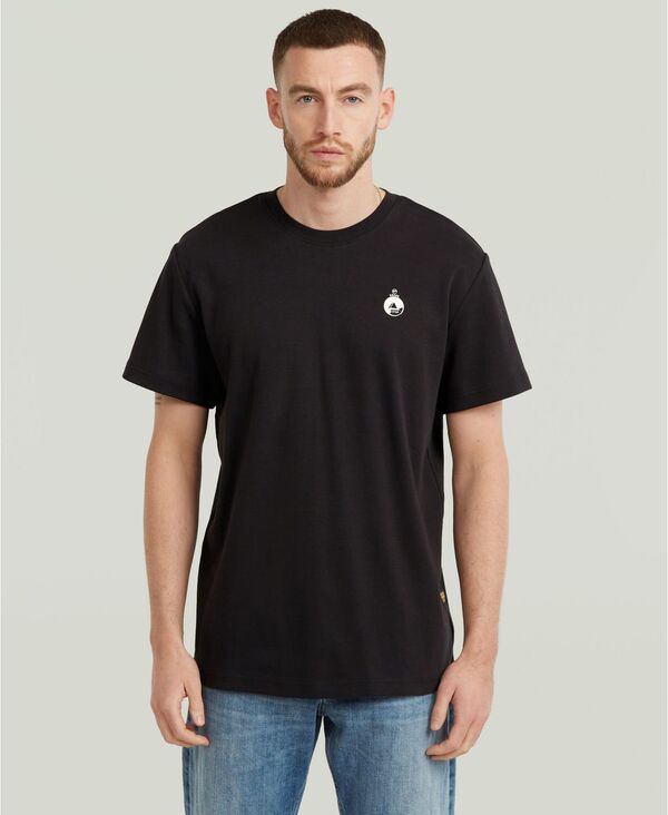 ジースター メンズ トップス Tシャツ G-Star Raw Men's Trims Regular-Fit T-Shirt Dark Black ブラック 9,475円