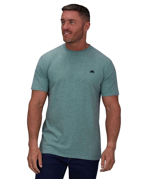 ライジングブル メンズ トップス Tシャツ クルーネック トール シャツ Raging Bull Big & Tall Classic Short Sleeve Crew Neck T-Shirt Green marl マール｜ReVida 店
