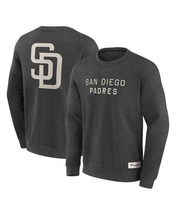ファナティクス メンズ アウター パーカー・スウェット スウェット シャツ Fanatics Men's Charcoal San Diego Padres Elements Future Ground Lettering Pullover Sweatshirt Charcoal チャコール