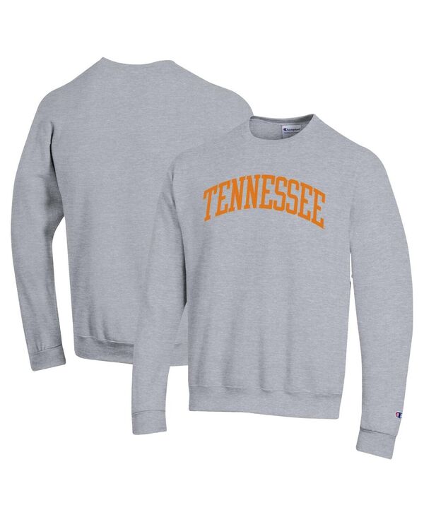 チャンピオン メンズ アウター パーカー・スウェット Tシャツ スウェット シャツ フリース Champion Men's Heather Gray Tennessee Volunteers Basic Arch Fleece Pullover Sweatshirt Heather Gray グレー