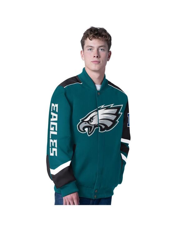 カール バンクス メンズ アウター ジャケット・ブルゾン ジャケット G-III Sports by Carl Banks Men's Midnight Green Philadelphia Eagles Prime Time Full-Zip Racing Jacket Midnight Green グリーン