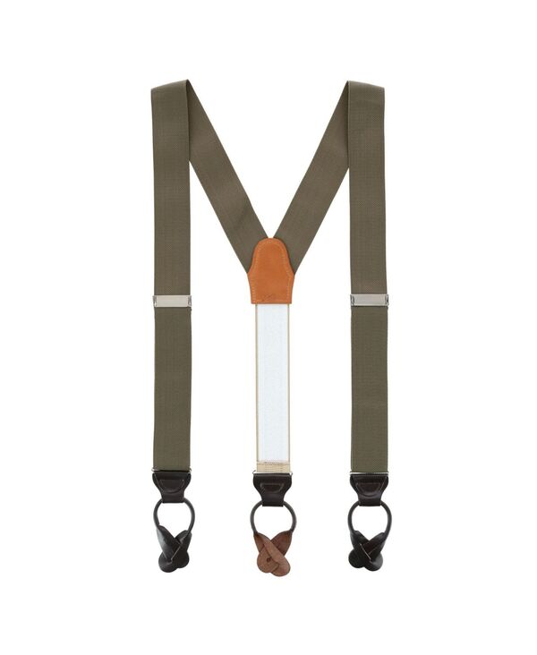 トラファルガー メンズ アクセサリー ベルト ナイロン TRAFALGAR Men's Hudson Nylon Button End Suspenders Burgundy バーガンディ