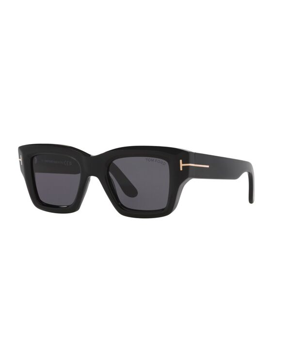 トム・ジェラルド・r・フォード メンズ 付属物 サングラス・アイウェア Tom Ford Men\u0027s Square Sunglasses Ilias TR001877 Black Shiny Gray 黒いこと